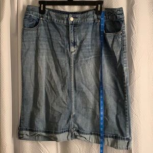 Midi jean skirt